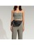 Çizgili Hasır Kolon Askılı Kadın Bel Çantası - Breeze Waist Siyah 4