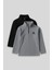 Standart Fit 2li Paket Siyah-Gri Melanj Erkek Çocuk Polar Sweatshirt - 11221 1
