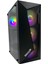 Alçura 4X12CM Rainbow Mid Tower Mesh Tempered Cam Gaming Bilgisayar Kasası 1