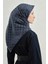 Jakarlı Ipek Pamuk Dama Eşarp - 4464 02 4