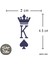 Yarı Kalıcı Dövme Kral Poker Geçici Dövme MED-092 1