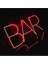 Bar Yazili Neon LED Işikli Tabela- 45X25 cm 3