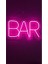 Bar Yazili Neon LED Işikli Tabela- 45X25 cm 6