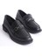 Siyah Cilt Toka Detaylı Oxford Loafer Ayakkabı 5