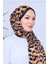 Leopar Desenli Dijital Soft Şal 5