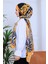 Modern Leopar Desenli Dijital Soft Şal 3