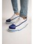 Signature Line Up Erkek Bağcıklı Sneaker Sax Beyaz 3