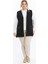 Triko Çelik Örgü Mevsimlik Kadın Siyah Tüylenmez Anne Siyah Yelek 2
