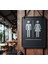 Modern Wc Kapı Yönlendirici Levha 2