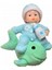 Decotown Hediyelik Sevimli Mavi Bebek Biblo Polyester Süs Eşyası 1