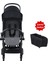Connect 3 Bebek Arabası / Black-Grey Melange Yan Düzenleyici Çanta Hediyeli 2