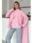 Kendinden Atkılı Triko Kazak Pembe 8266 5