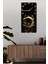 30X60 cm Uv Baskılı Mdf Tablo Saat – Altın Yansımalı Ejderha Böceği Deseni – USD184 2