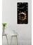 30X60 cm Uv Baskılı Mdf Tablo Saat – Altın Yansımalı Ejderha Böceği Deseni – USD184 5