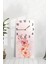 Mdf Tablo Saat – Pembe Çiçekli Zarif Tasarım (30X60 Cm) Uv Baskı – USD205 3