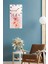 Mdf Tablo Saat – Pembe Çiçekli Zarif Tasarım (30X60 Cm) Uv Baskı – USD205 4