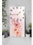 Mdf Tablo Saat – Pembe Çiçekli Zarif Tasarım (30X60 Cm) Uv Baskı – USD205 6