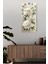 Mdf Tablo Saat – Beyaz Çiçek Desenli 🌸 | Uv Baskı | 30X60 cm – USD195 2