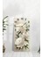 Mdf Tablo Saat – Beyaz Çiçek Desenli 🌸 | Uv Baskı | 30X60 cm – USD195 3