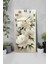 Mdf Tablo Saat – Beyaz Çiçek Desenli 🌸 | Uv Baskı | 30X60 cm – USD195 6