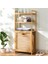 3 Organizer Raflı Ahşap Bambu Çek-Aç Kirli Sepeti 3