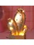 LED Işıklı Sevimli Kaktüs Dekoratif Masa Lambası Mini Biblo Gece Lambası Gold 2