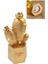 LED Işıklı Sevimli Kaktüs Dekoratif Masa Lambası Mini Biblo Gece Lambası Gold 7