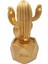 LED Işıklı Sevimli Kaktüs Dekoratif Masa Lambası Mini Biblo Gece Lambası-Gold 4