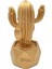 LED Işıklı Sevimli Kaktüs Dekoratif Masa Lambası Mini Biblo Gece Lambası-Gold 5