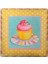 Decotown Duvar Panosu 40*40 Cup Cake Muffin Motifli Duvar Süsü 1