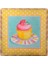 Decotown Duvar Panosu 40*40 Cup Cake Muffin Motifli Duvar Süsü 3
