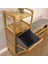 2 Organizer Raflı Ahşap Bambu Çek-Aç Kirli Sepeti 5
