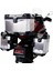 Universal 57+40+40 Lt Alüminyum Motosiklet Çanta Seti Gri 3