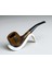 Yeşilimsi Ahşap Pipo | Ahlat Ağacı Pipo | Pearr Wood | Metal Filtreli | Pipo Sehpası Hediyeli 3