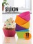 Modacar Silikon Muffin Kalıbı - Sürekli Kullanım Muffin Kek Kalıbı 18 Adet 1