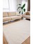 Anemon 6821 Beyaz - Polyester Dokuma Halı | Iskandinav Salon Halısı 1