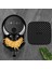 Siyah Isıya Dayanıklı Yıkanılabilir Silikon Fırın ve Airfryer Kare Model Pişirme Matı 21,5 cm 3