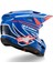 Sm3 Youth Wurx Off-Road Çocuk Genç Motosiklet Kaskı Mavi Beyaz Kırmızı 2