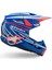 Sm3 Youth Wurx Off-Road Çocuk Genç Motosiklet Kaskı Mavi Beyaz Kırmızı 3