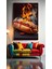 Acılı Sosli Sandviç Hot Dog Ev Duvar Salon Güzellik Salonu Ofis Dükkan Dekarasyon Kanvas Tablo 1