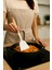 Silikon Servis Spatula Yanmaz Yapışmaz Isıya Dayanıklı Mutfak Spatulası Bambu Saplı 32 cm 2
