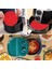 Renkli Isıya Dayanıklı Yıkanılabilir Silikon Fırın ve Airfryer Yuvarlak Pişirme Matı 20 cm 3