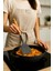 Silikon Servis Spatula Yanmaz Yapışmaz Isıya Dayanıklı Mutfak Spatulası Bambu Saplı 32 cm 1