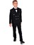Kruvaze Italyan Kesim Montero Erkek Çocuk Takım Elbise MNK5689 Siyah 4