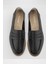 Rouen-Tr - Hakiki Deri Siyah Kadın Loafer 6