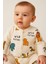 Unisex Bebek Tulumu %100 Pamuk Esnek Safari Baskılı Çıtçıtlı 1-3-6 Aylık 4
