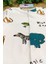 Unisex Bebek Tulumu %100 Pamuk Esnek Safari Baskılı Çıtçıtlı 1-3-6 Aylık 7