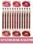 Dudak Kalemi Matte Color Lipstick Jumbo Kalın Kalem Ruj Waterproof 12LI Set 1