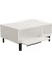 Bohem Orta Sehpa 60X90CM Metal Ayaklı Kapaklı Beyaz Boh2-W 6