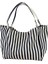 Çizgili Desen Dokuma Plaj Çantası 4